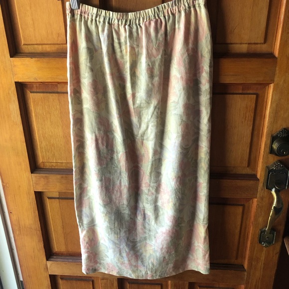 Jones New York Sport Floral Linen Skirt Sz 6P - Picture 5 of 8